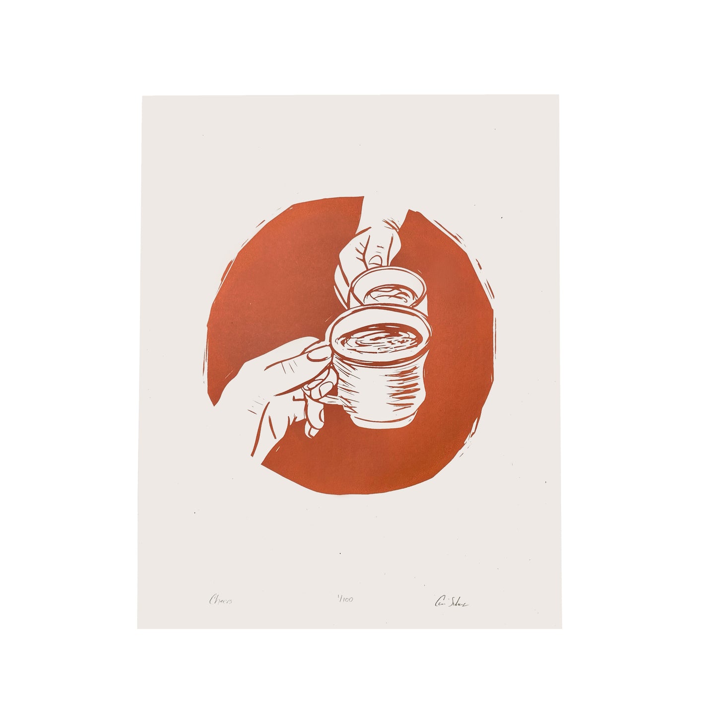 Cheers | 11"x14" Silk Screen Print