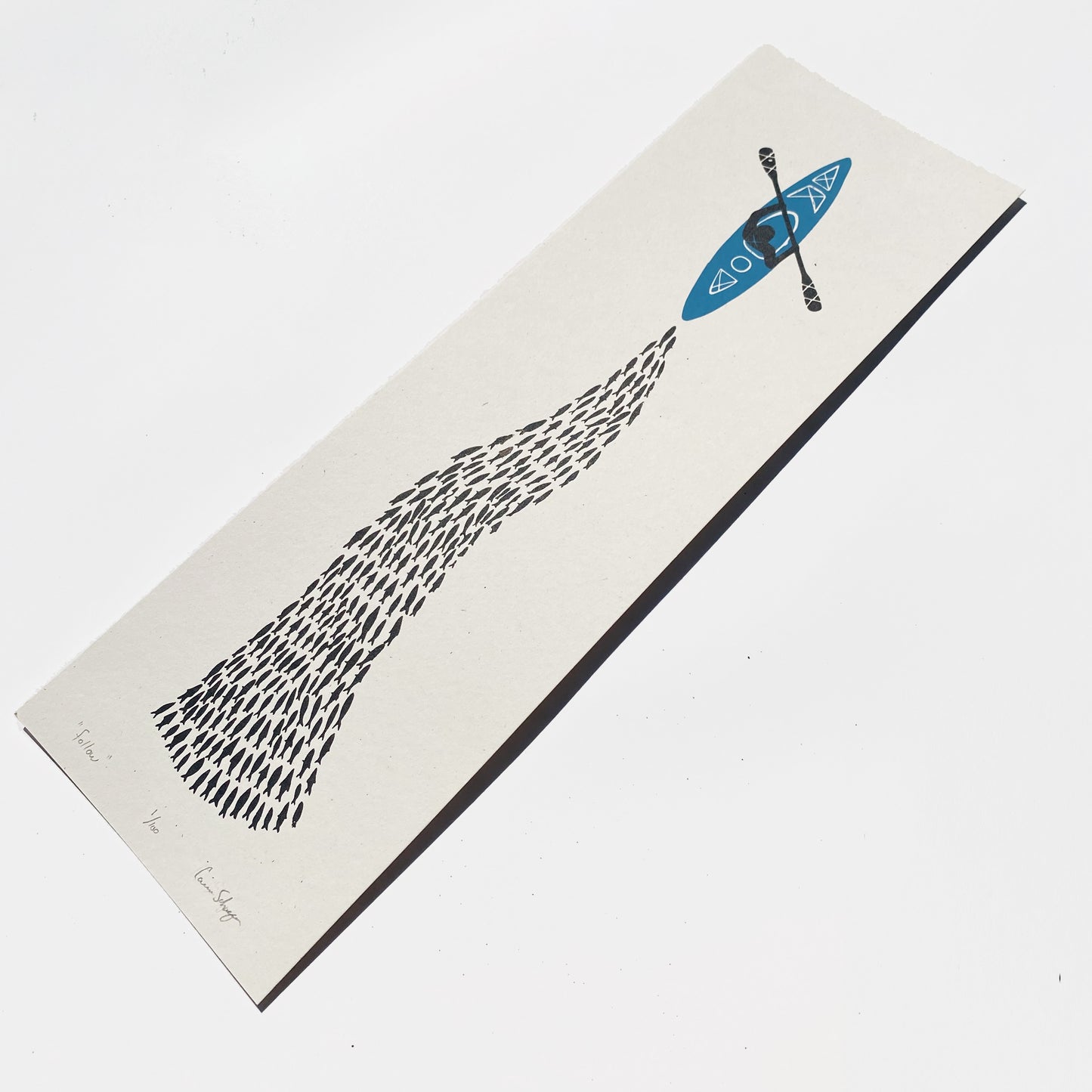 Follow | 5.5"x17" Silk Screen Print