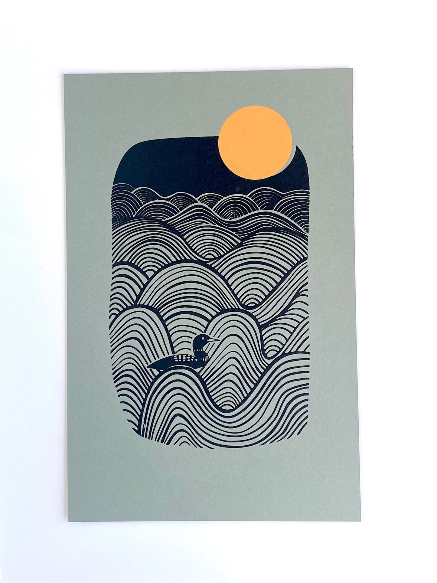 Unsalted Sea | Silk Screen Misprint | 11x17