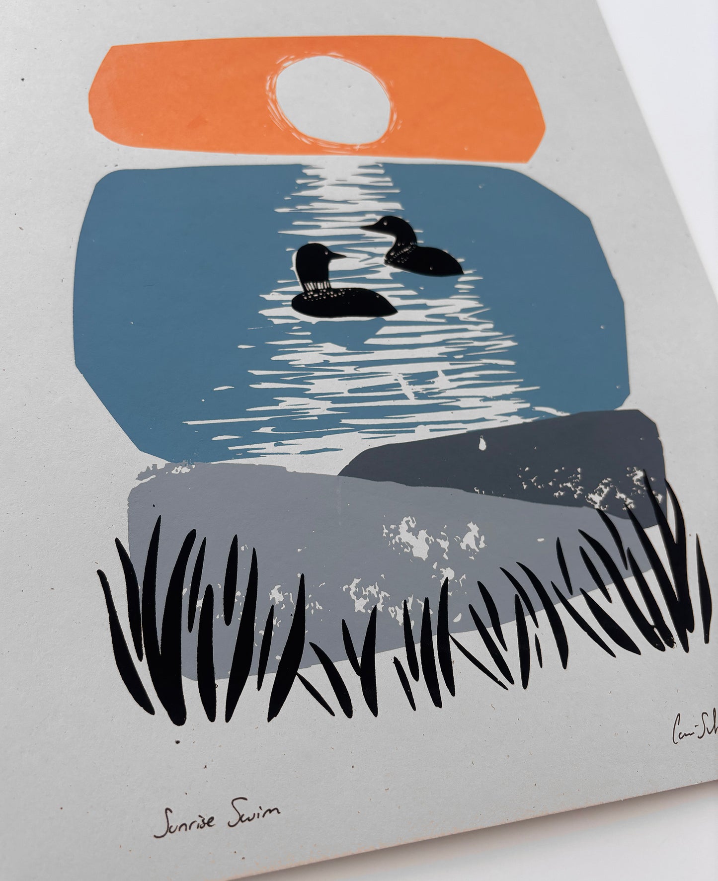 Sunrise Swim | 11x14 Silk Screen Print