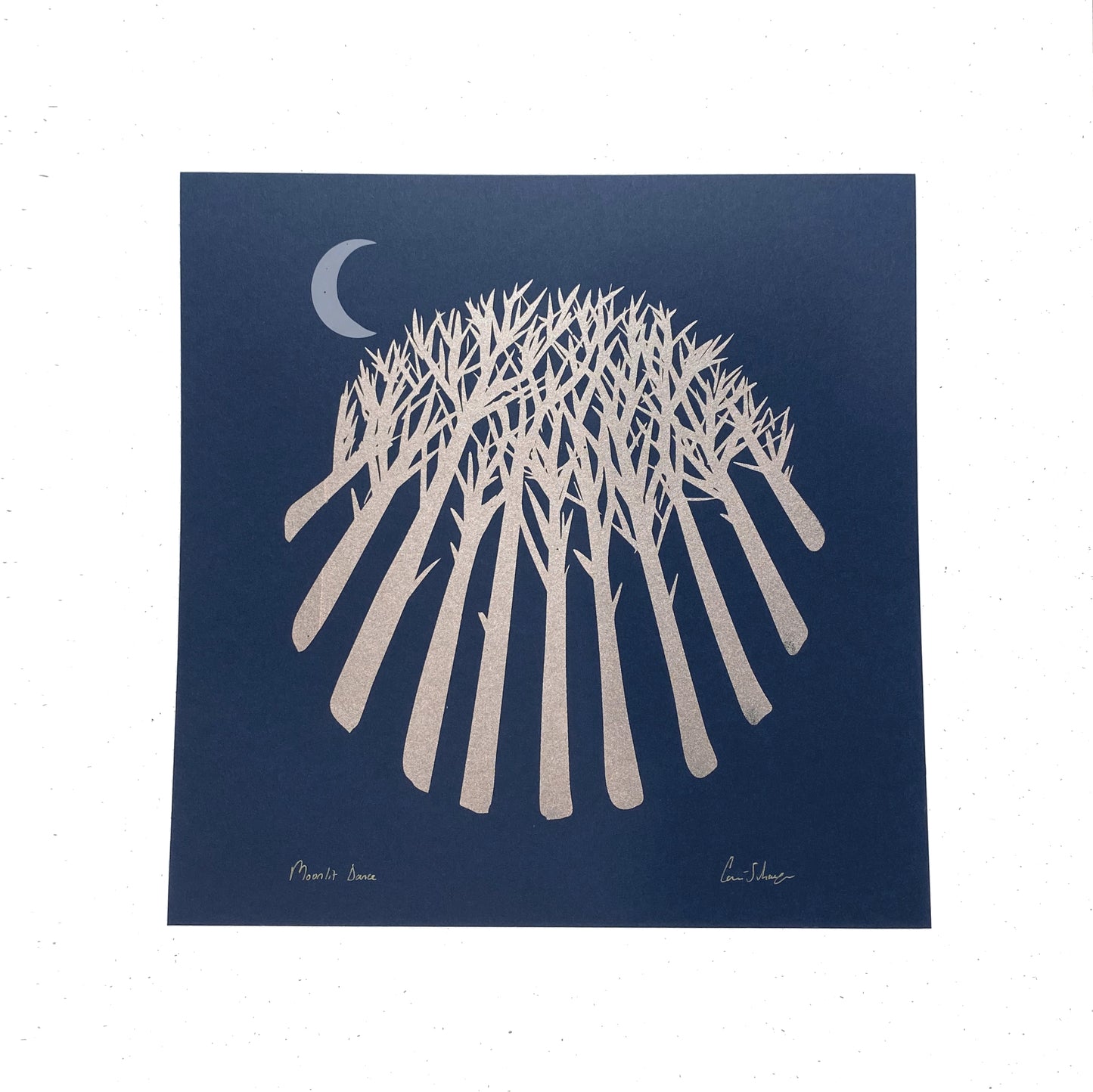 Moonlit Dance | 12"x12" Silk Screen Print