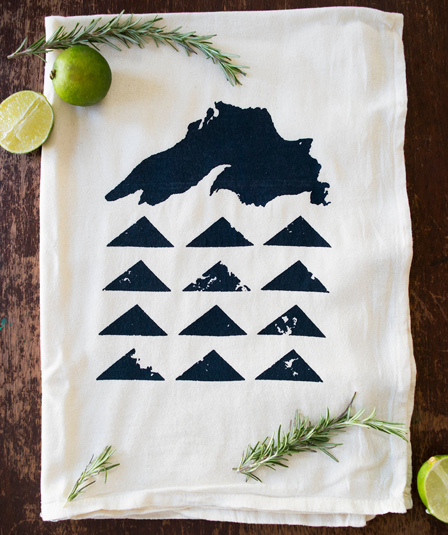 Lake Superior Geo | 100% Cotton Tea Towel