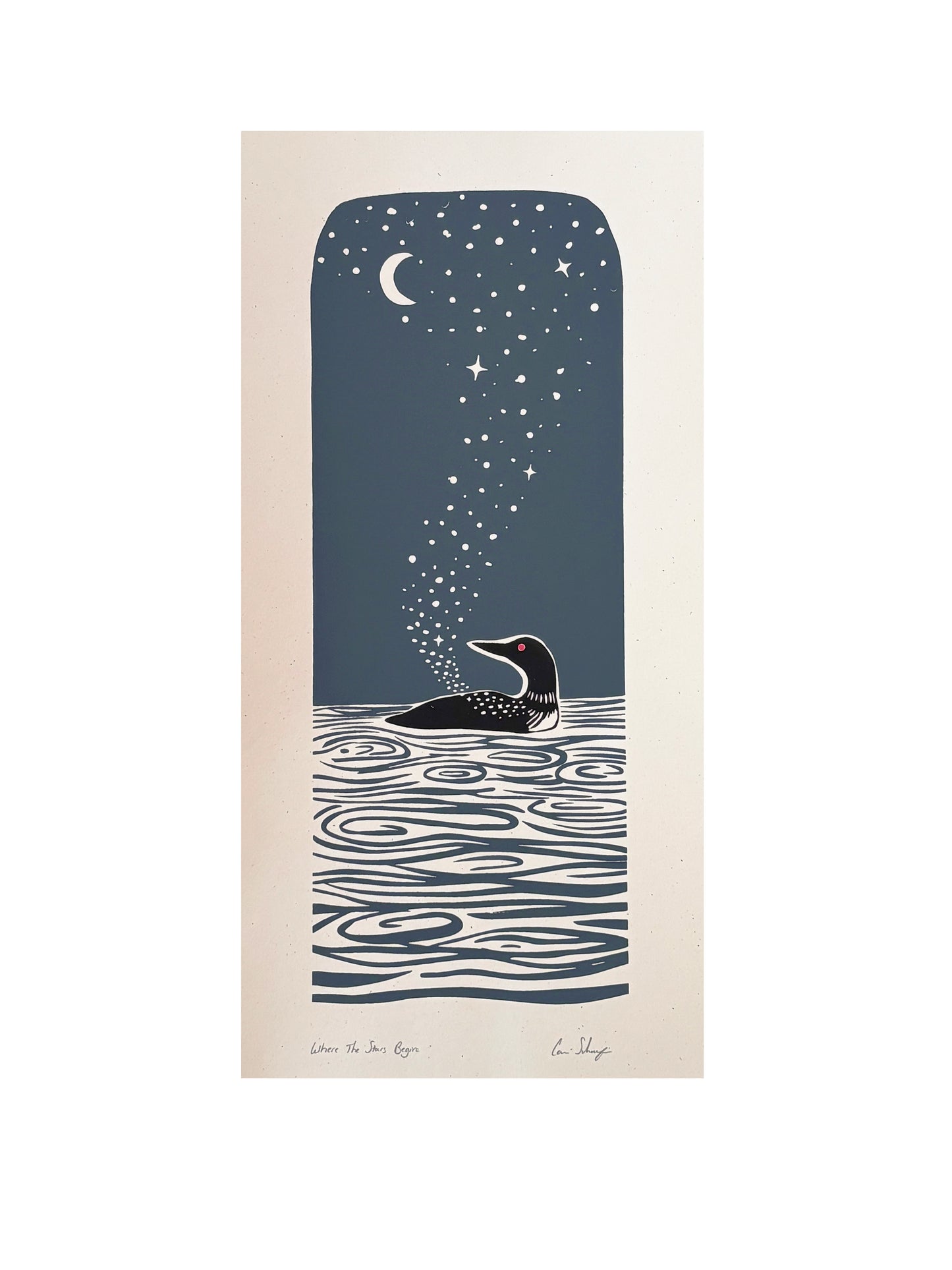 Where The Stars Begin | 8x16 Silk Screen Print