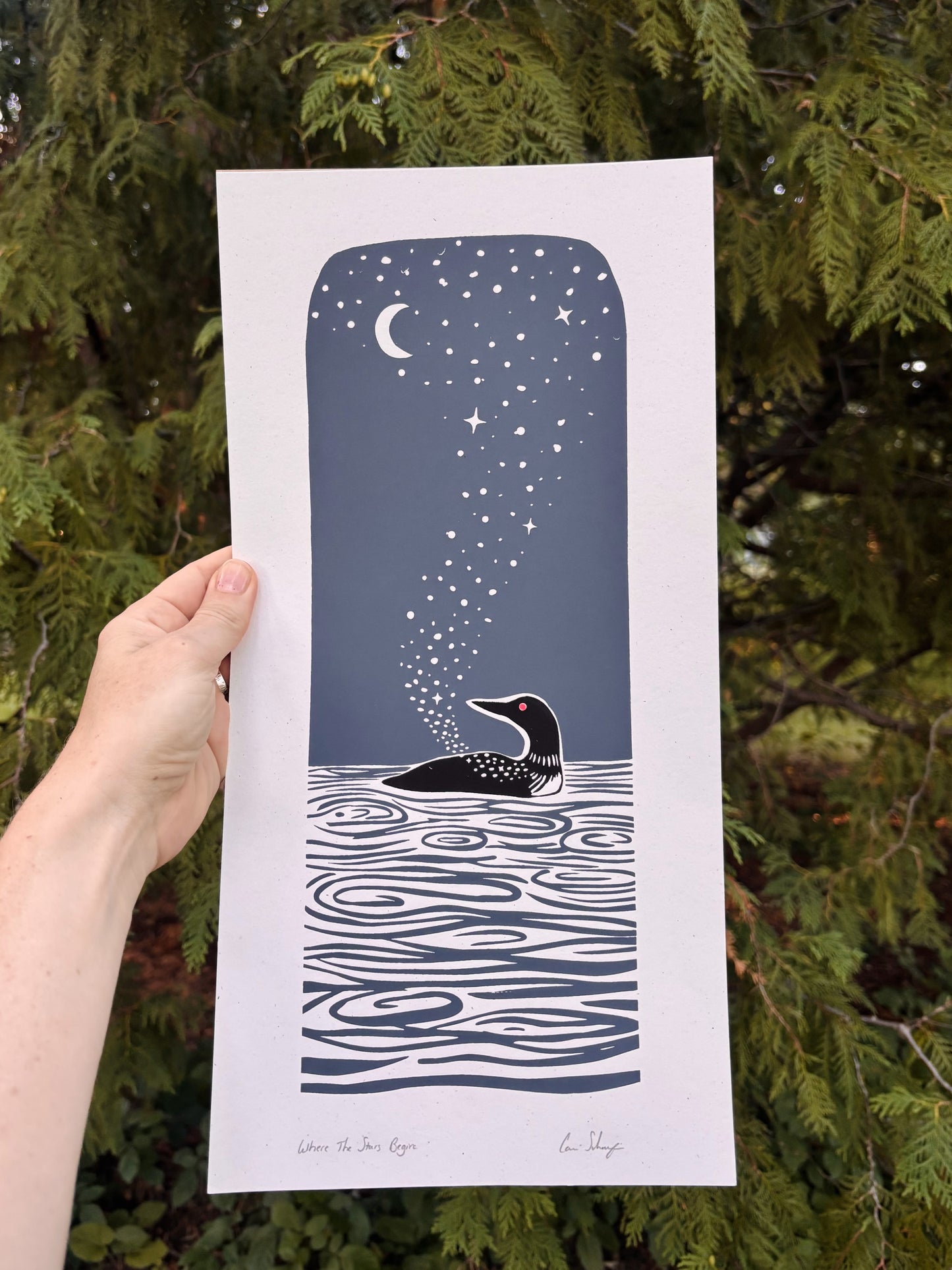 Where The Stars Begin | 8x16 Silk Screen Print
