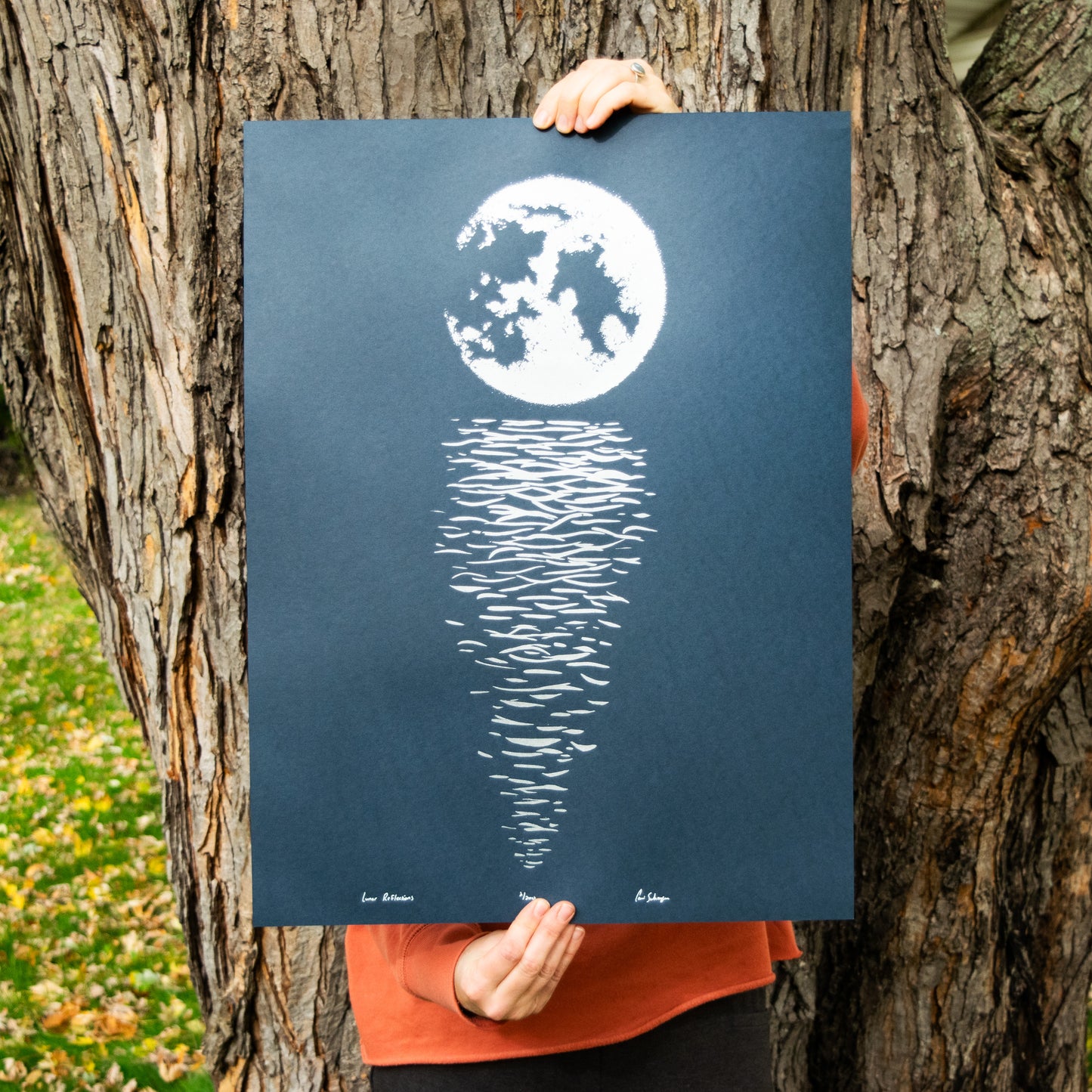 Lunar Reflections | 18"x24" Silk Screen Print