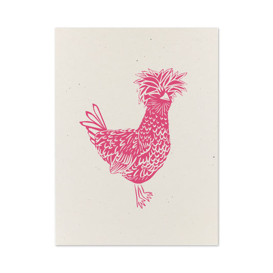 Polish Chicken | Glow-in-the-dark 18"x24" Silk Screen Print