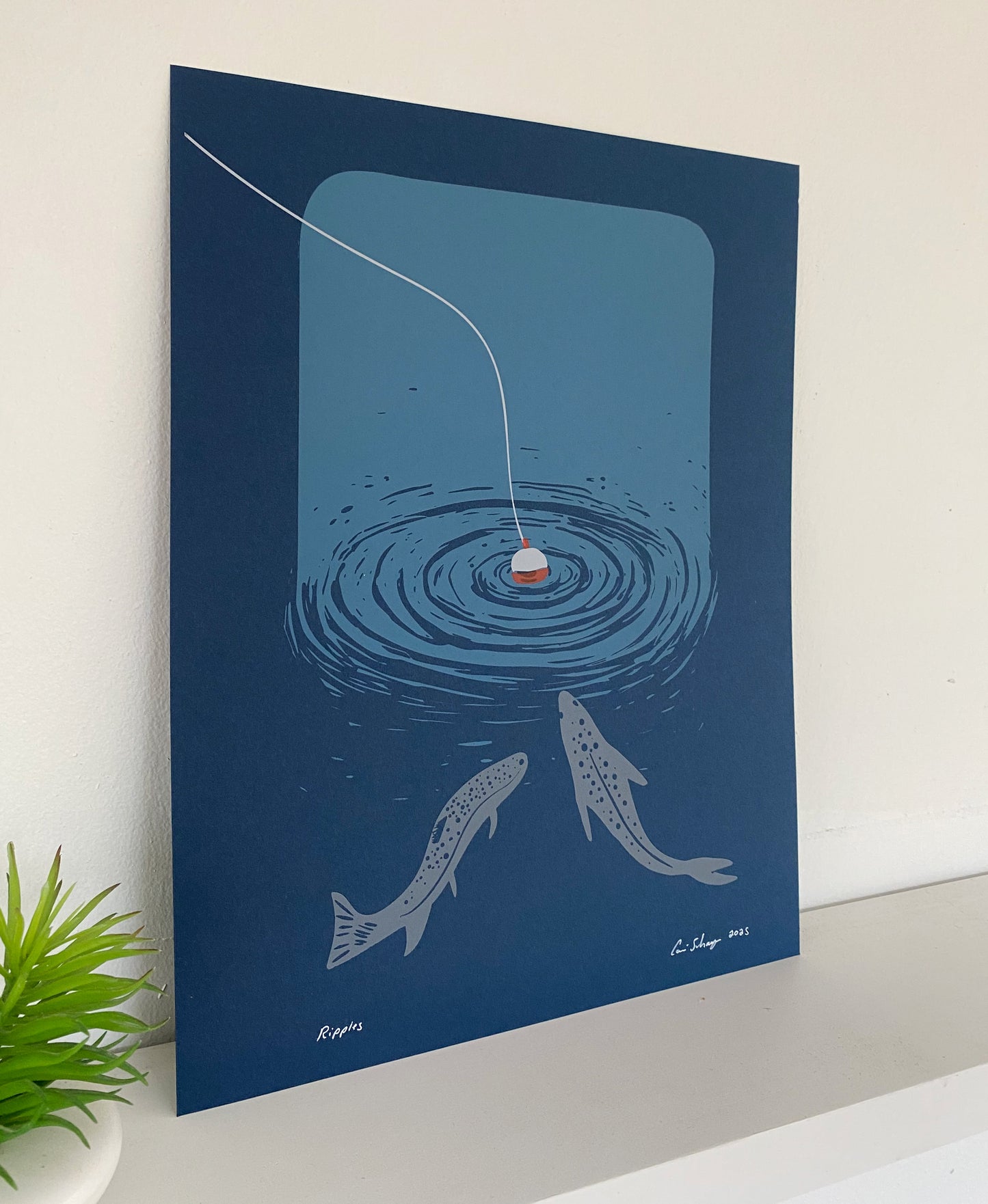 Ripples | 11x14 Silk Screen Print