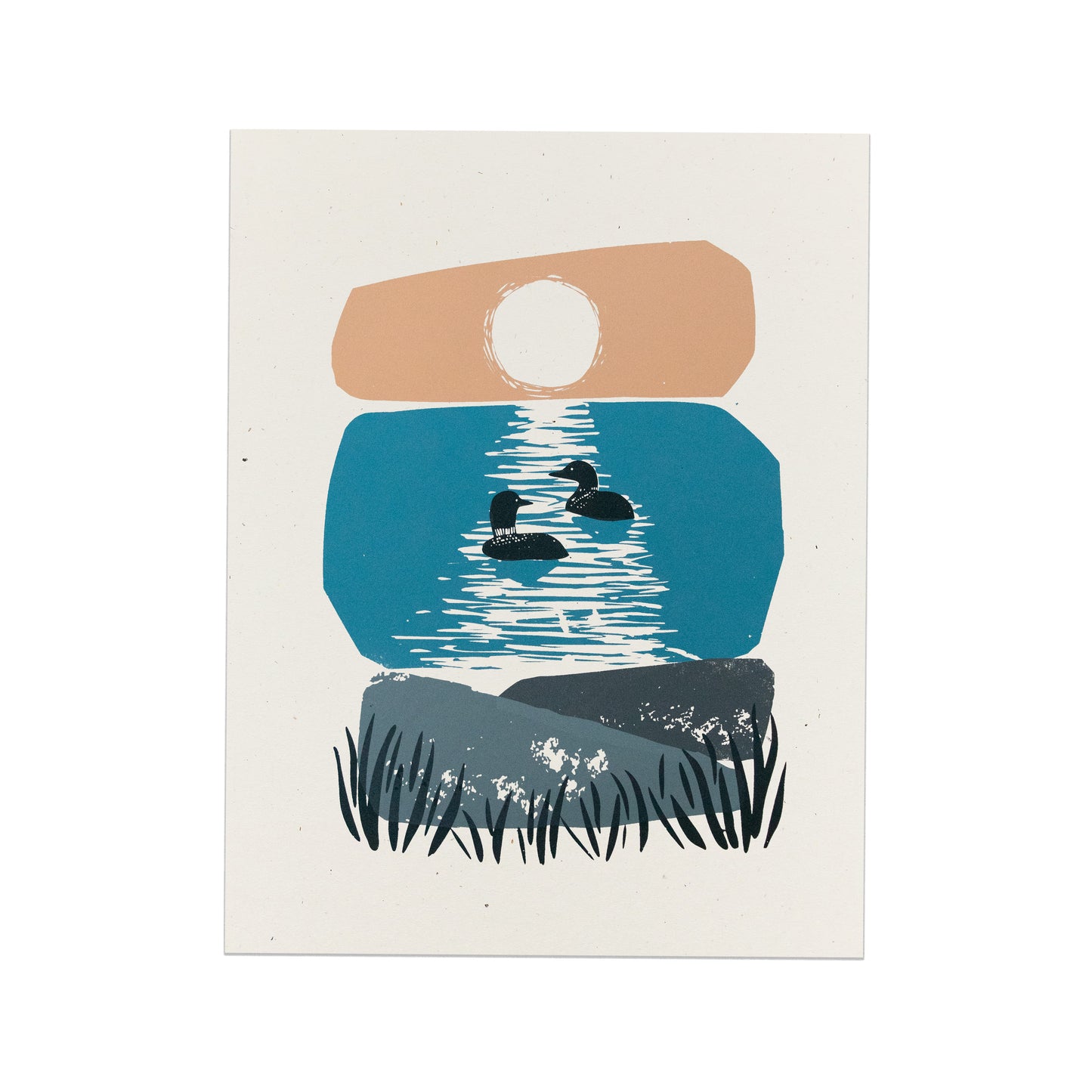 A Sunrise Swim | 11x14 Silk Screen Print