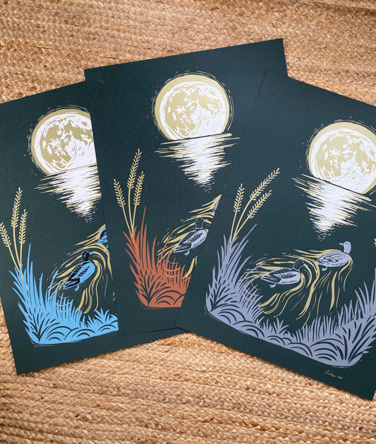 Race You To The Moon | TEST PRINT |  18"x 24"