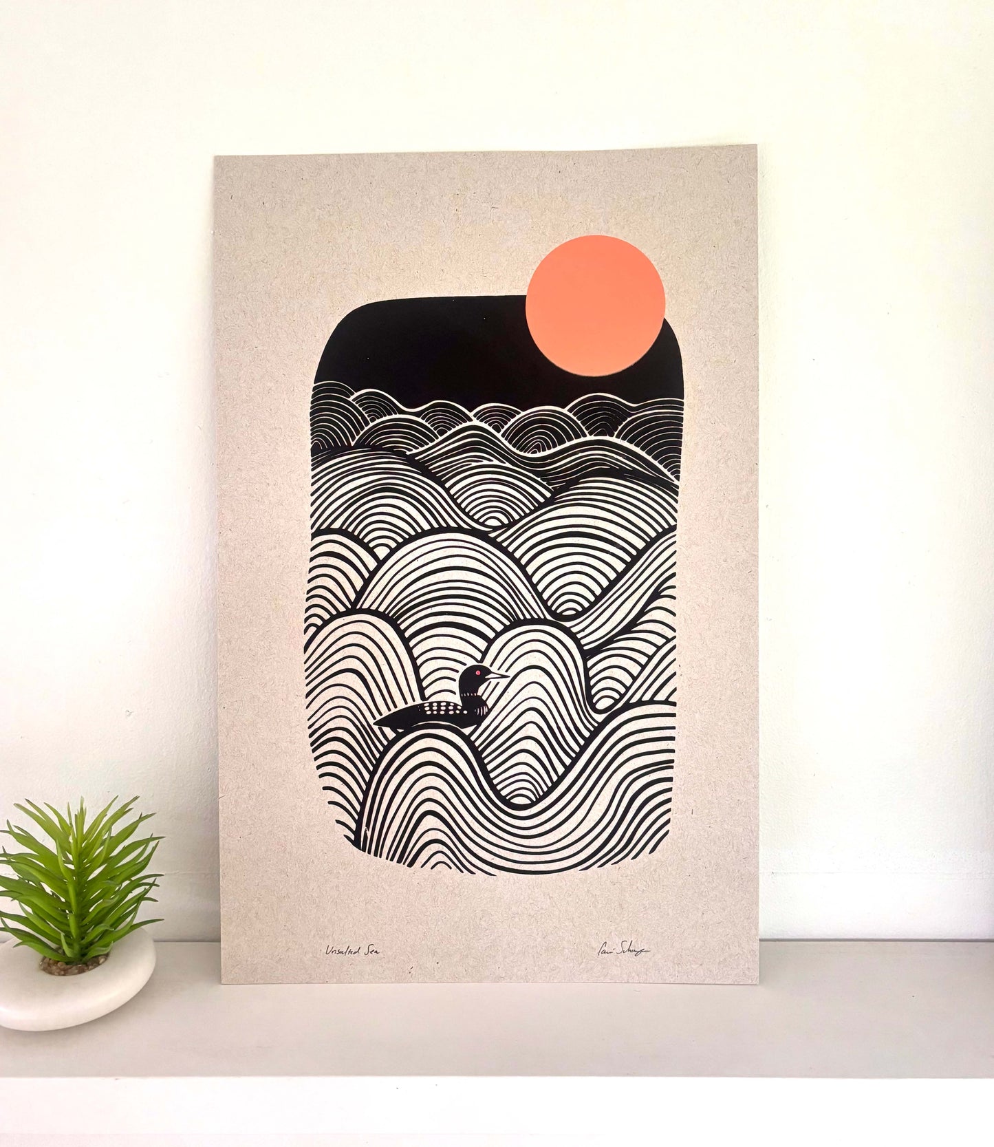 Unsalted Sea | Silk Screen Print | 11x17
