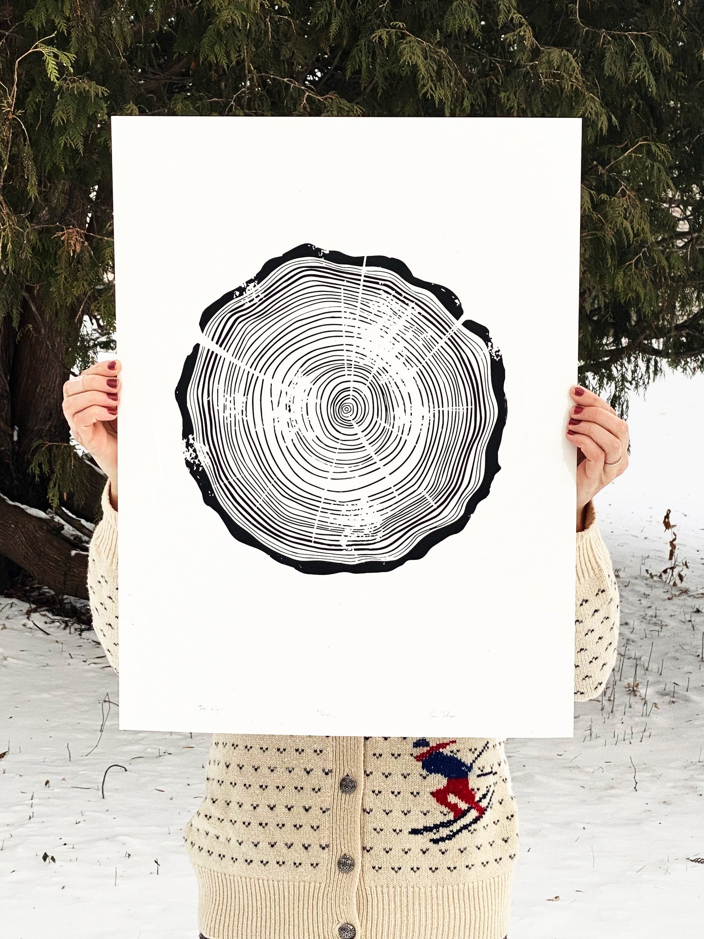 Tree Ring | 18"x24" Silk Screen Print