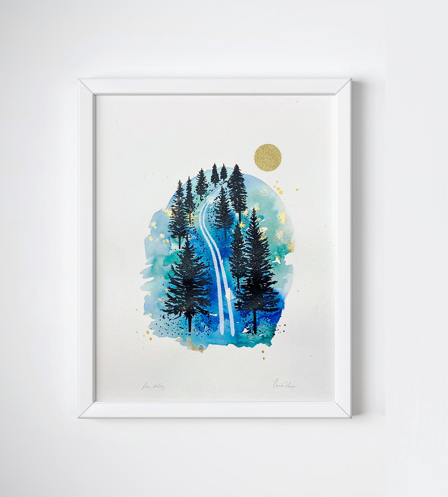 Pine Valley | Acrylic ink & Screen Print | 11"x14"